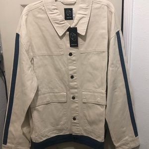 Original use denim trucker jacket available in XXL